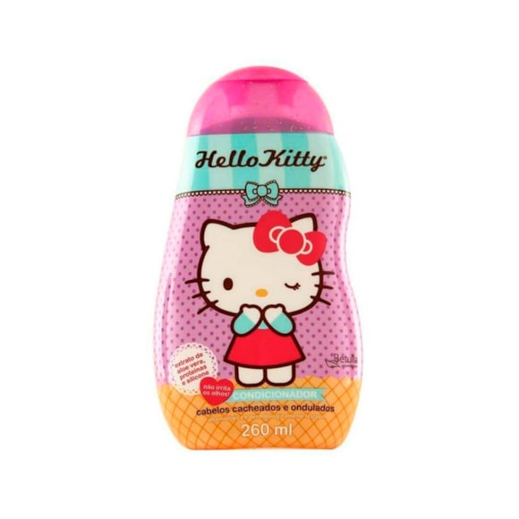 Condicionador Infantil Hello Kitty Cacheados E Ondulados 260Ml