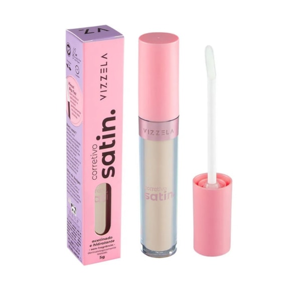 Corretivo Facial Líquido Vizzela Satin Cor 02 5gr