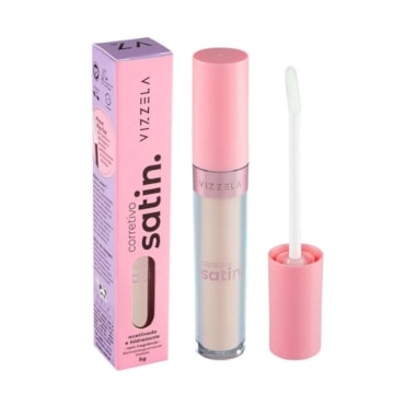 Corretivo Facial Líquido Vizzela Satin Cor 5gr