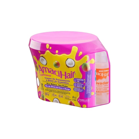 Creme Alisante Amacihair Tradicional Baldinho 200G