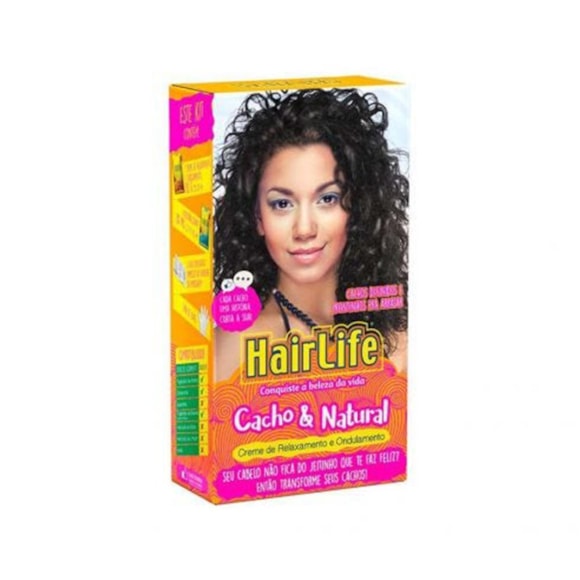 Creme Alisante Hair Life Cacho e Natural Com Manteiga Karité 180g