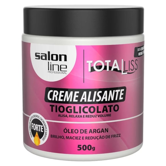 Creme Alisante Salon line Óleo De Argan Forte 500g