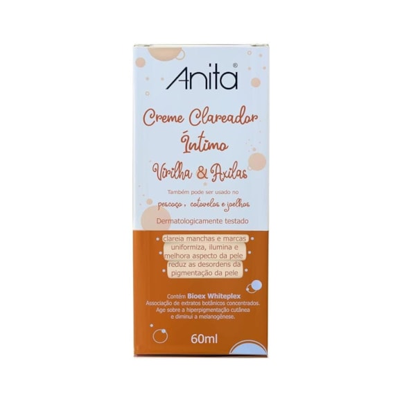 Creme Anita Clareador para Virilha e Axila 60ml