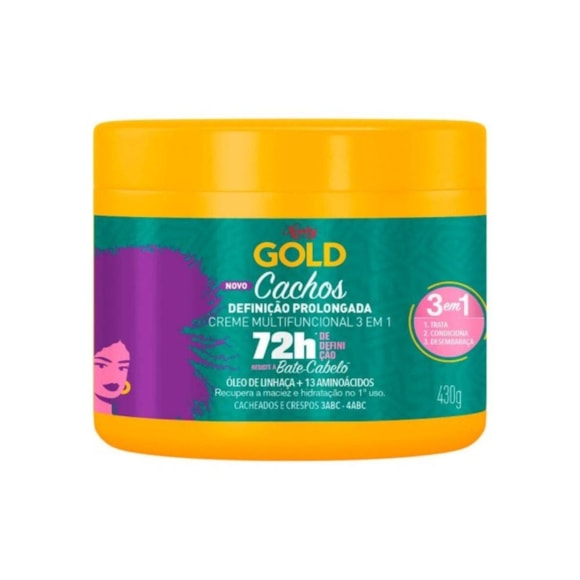 Creme Capilar Niely Gold Cachos Definição Prolongada 430GR