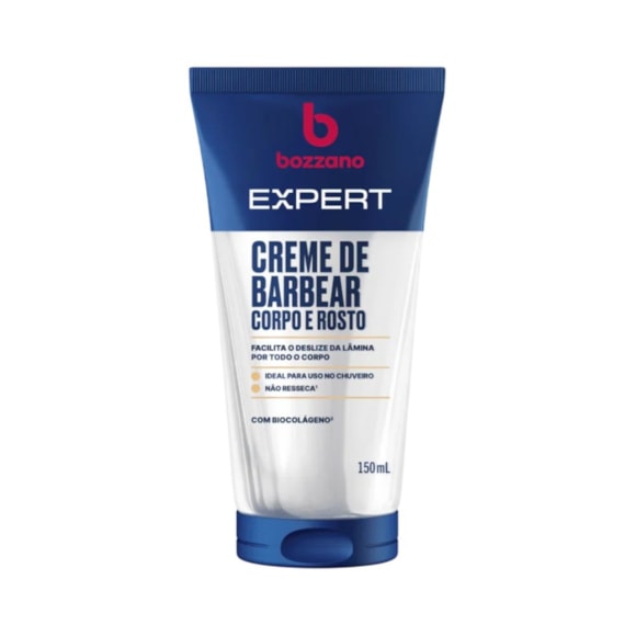 Creme de Barbear Corpo e Rosto Bozzano Expert 150ml
