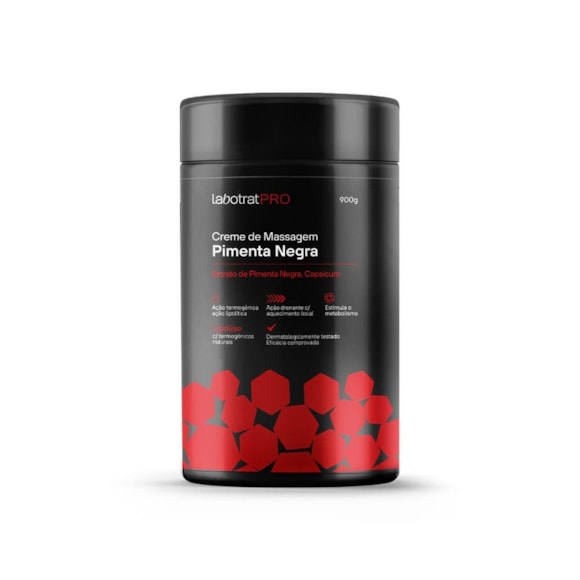 Creme de Massagem Labotrat Pro Pimenta Negra 900gr