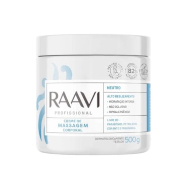 Creme De Massagem Raavi Neutro 500gr