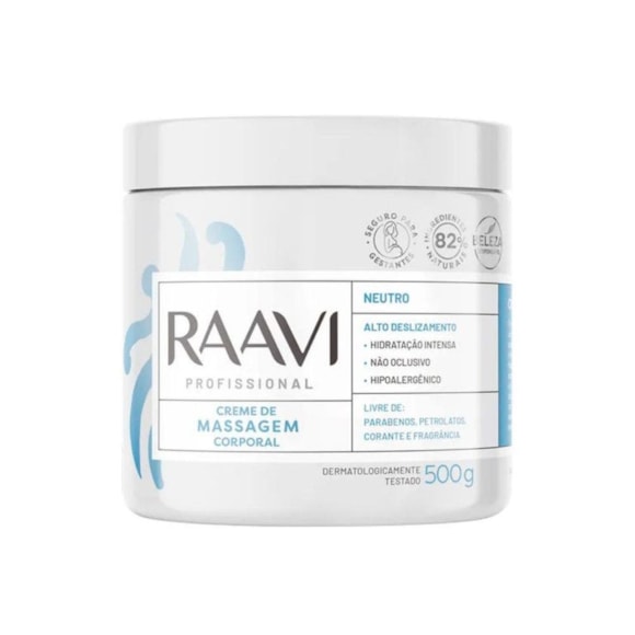 Creme De Massagem Raavi Neutro 500gr