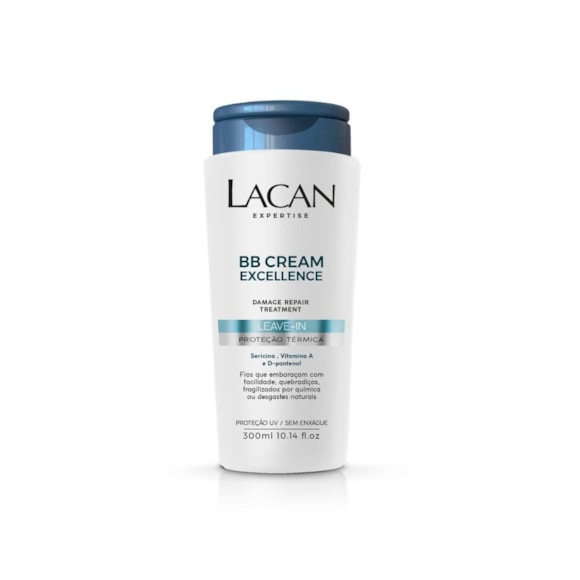 Creme de Pentear Leave In Lacan Proteção Térmica Bb Cream Excel 300ml