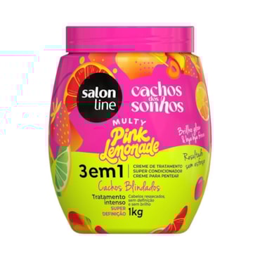 Creme de Pentear Salon Line Cachos Dos Sonhos 3em1 Multy 1kg