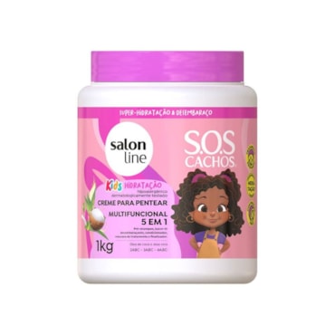 Creme de Pentear Salon Line Sos 5 Em 1 Hidratação Kids 1kg