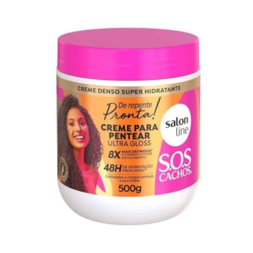 Creme de Pentear Salon Line Sos Ultra Gloss de Repente Pronta 500g