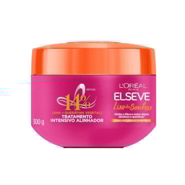 Creme de Tratamendo Elseve Liso Dos Sonhos AHA + Queratina Vegetal 300g