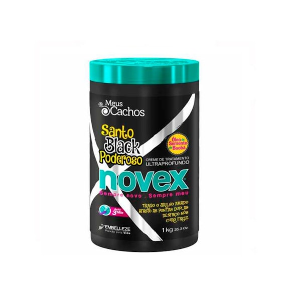 Creme De Tratamento Novex Santo Black Poderoso 1Kg