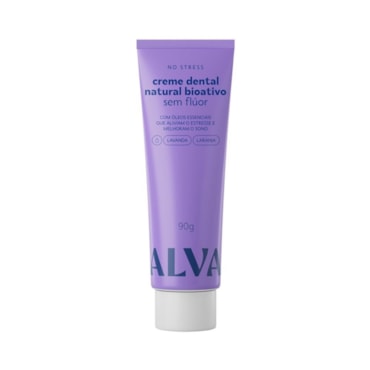 Creme Dental Alva Vegano No Stress Lavanda E Laranja 90g