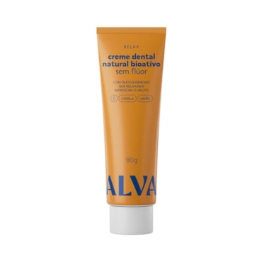 Creme Dental Alva Vegano Relax Limão E Canela 90g
