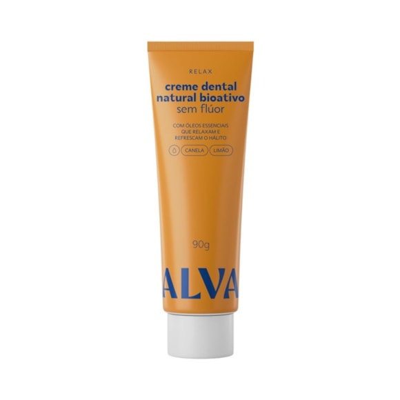 Creme Dental Alva Vegano Relax Limão E Canela 90g
