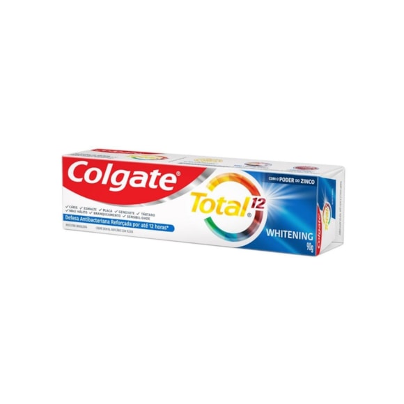 Creme Dental Colgate Total 12 Whitening 90G