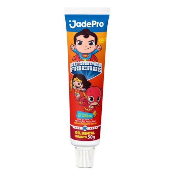 Creme Dental Infantil Jadepro Super Friends Bubble Gum 50gr 475