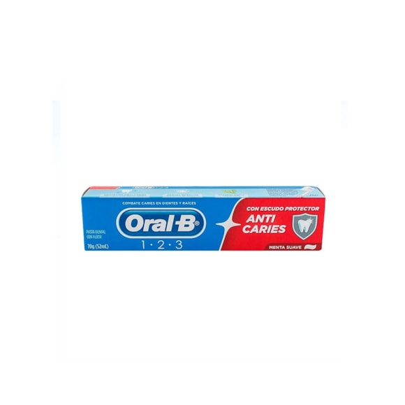 Creme Dental Oral B 1 2 3 Anti Caries 70G