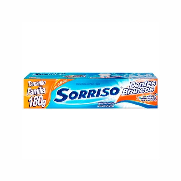 Creme Dental Sorriso Dentes Brancos 180G