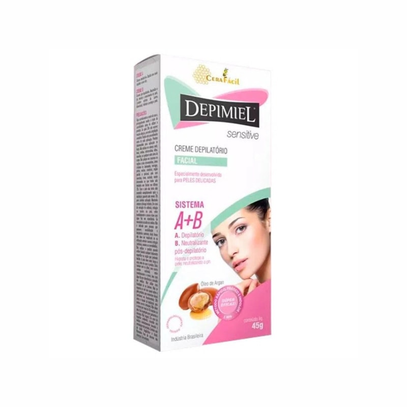 Creme Depilatório Facial Depimiel A+B 45G