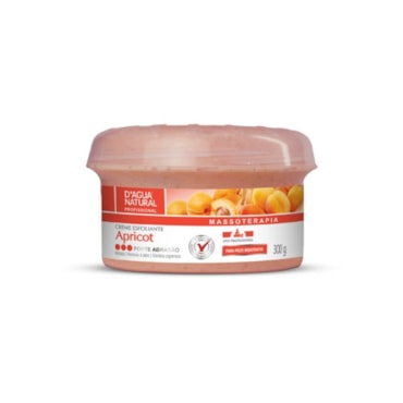 Creme Esfoliante Corpo D Agua Natural Apricot Forte Abrasão 300gr