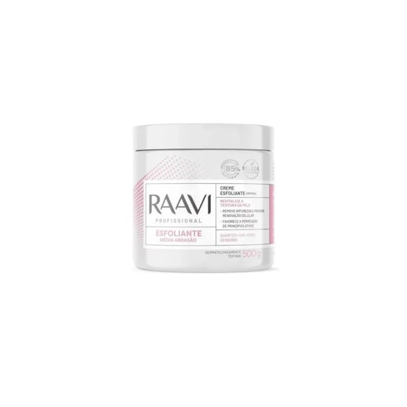Creme Esfoliante Corporal Raavi Fler com Chá Verde e Gengibre 500g 