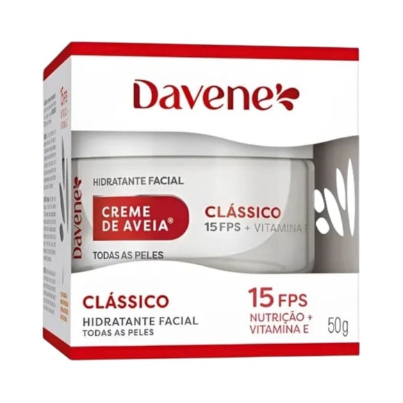 Creme Facial Aveia Davene Clássico FPS15 50g