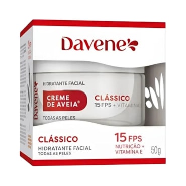 Creme Facial Aveia Davene Clássico FPS15 50g