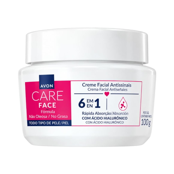 Creme Facial Avon Care Antissinais Dia 5 em1 100g