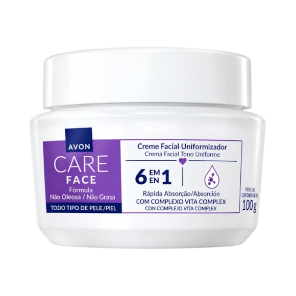 Creme Facial Avon Care Uniformizador 5 em 1 100g