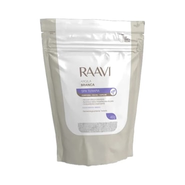 Creme Facial e Corporal Raavi Argila Branca 400g