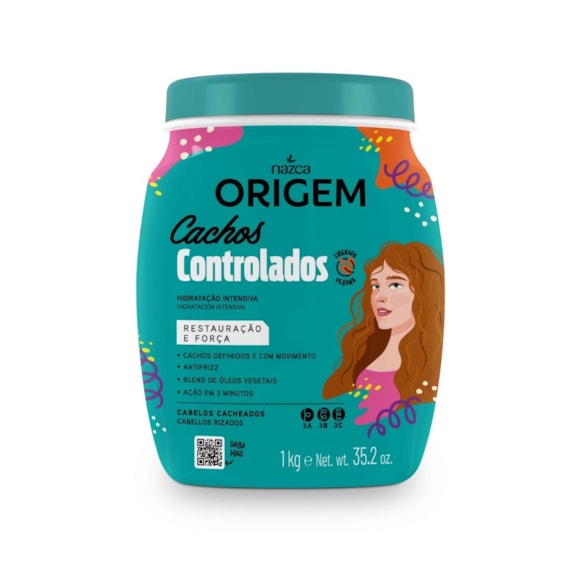 Creme Hidratante Capilar Nazca Origem Cachos Controlados 1kg