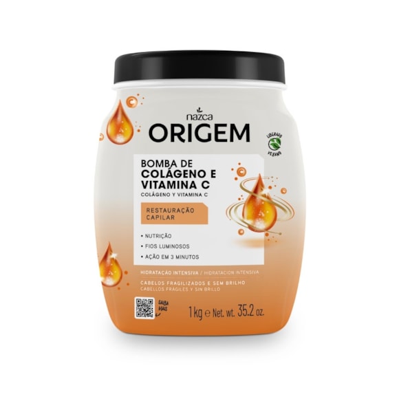 Creme Hidratante Capilar Nazca Origem Colágeno 1kg