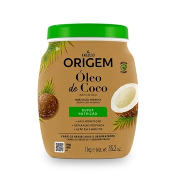 Creme Hidratante Capilar Nazca Origem Óleo Coco 1kg