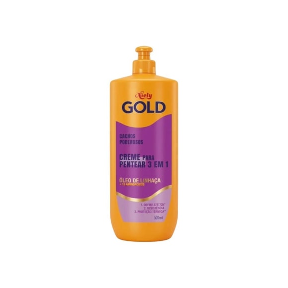 Creme Hidratante Capilar Niely Gold Cachos Definição 500g