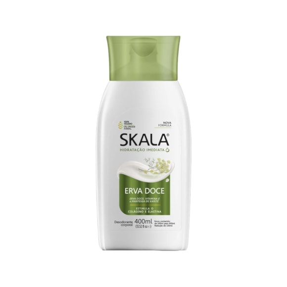 Creme Hidratante Corporal Desodorante Skala Erva Doce 400ml