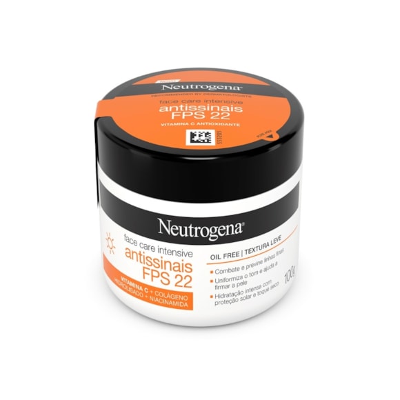 Creme Hidratante Facial Neutrogena Face Care Antissinais Fps22 100gr