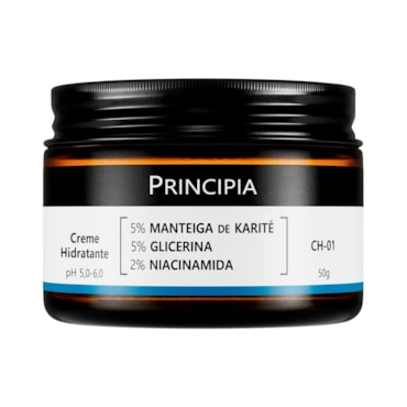Creme Hidratante Principia Skincare CH-01 5% Manteiga de Karité + 5% Glicerina + 2% Niacinamida 50g
