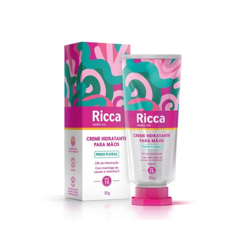 Creme Hidratante Ricca para Mãos FPS15 Fresh Floral