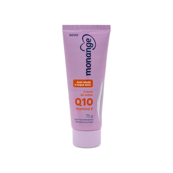 Creme para Mãos Monange Anti-idade Q10 e Vitamina E com ação desodorante 75g