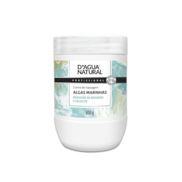 Creme Para Massagem D'agua Natural Algas 650g