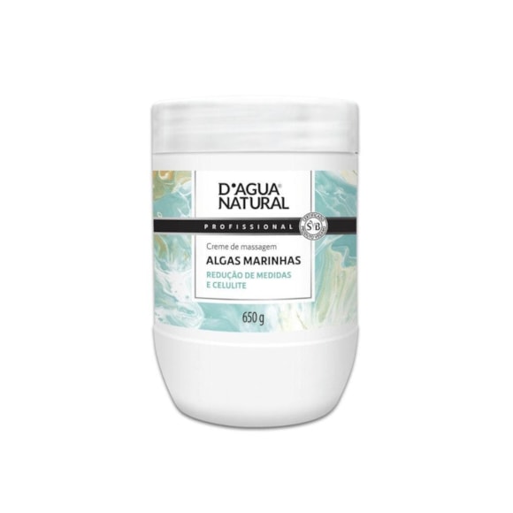 Creme Para Massagem D'agua Natural Algas 650g