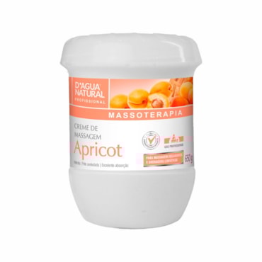 Creme Para Massagem D'agua Natural Apricot 650g