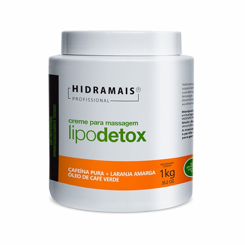Creme para Massagem Hidramais Lipodetox 1Kg