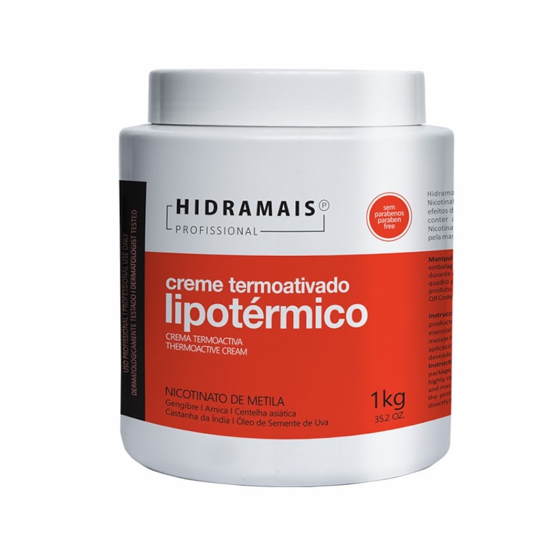 Creme para Massagem Hidramais Termo Ativado 1Kg