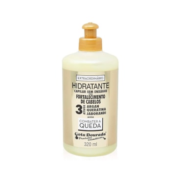 Creme Para Pentear Gota Dourada Combate A Queda 320Ml