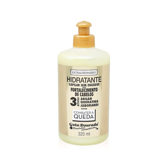 Creme Para Pentear Gota Dourada Combate A Queda 320Ml