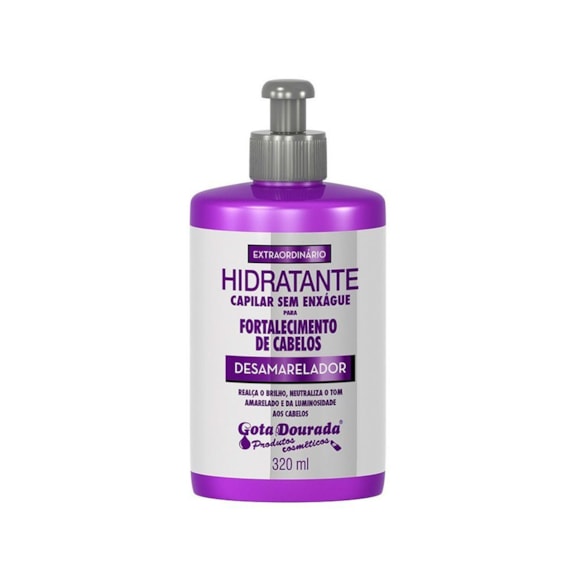 Creme Para Pentear Gota Dourada Desamarelador 320Ml